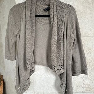 Theory Gray Cardigan Size Small